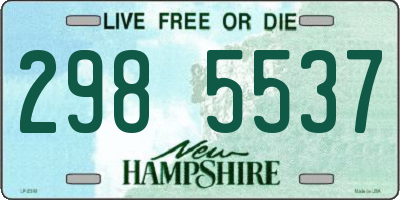 NH license plate 2985537