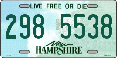 NH license plate 2985538
