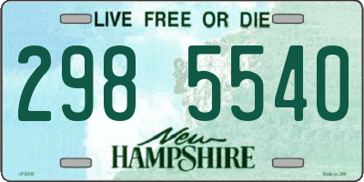NH license plate 2985540