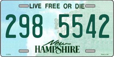 NH license plate 2985542