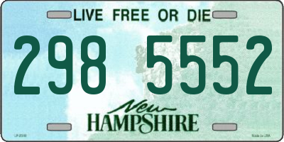 NH license plate 2985552