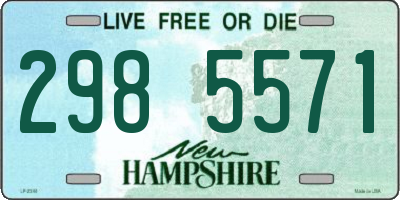 NH license plate 2985571