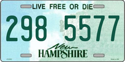 NH license plate 2985577