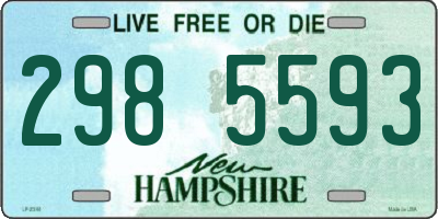 NH license plate 2985593