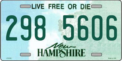NH license plate 2985606