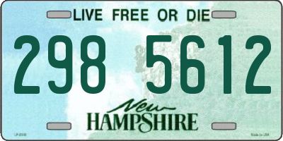 NH license plate 2985612