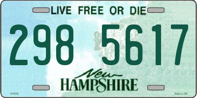 NH license plate 2985617
