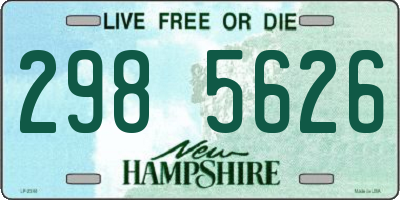 NH license plate 2985626