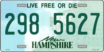 NH license plate 2985627