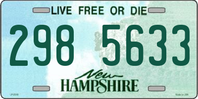 NH license plate 2985633