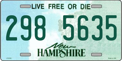NH license plate 2985635