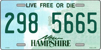 NH license plate 2985665