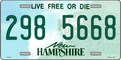NH license plate 2985668