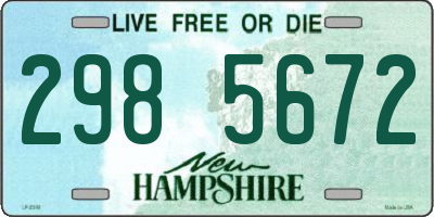 NH license plate 2985672
