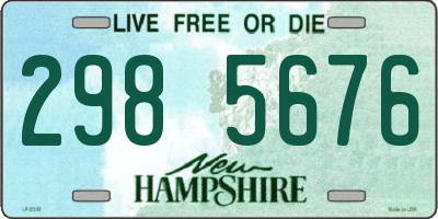 NH license plate 2985676