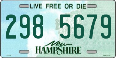 NH license plate 2985679
