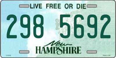 NH license plate 2985692