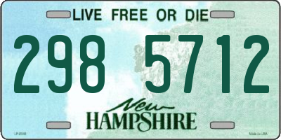 NH license plate 2985712