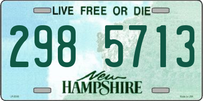 NH license plate 2985713