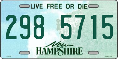 NH license plate 2985715
