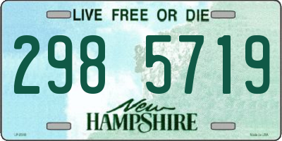 NH license plate 2985719