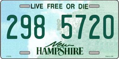 NH license plate 2985720