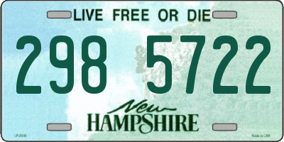 NH license plate 2985722