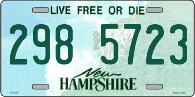 NH license plate 2985723