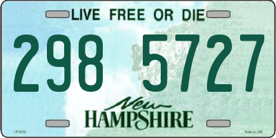 NH license plate 2985727