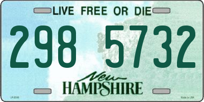 NH license plate 2985732