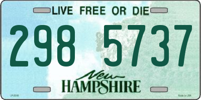 NH license plate 2985737