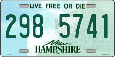 NH license plate 2985741