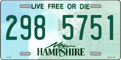 NH license plate 2985751