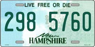 NH license plate 2985760