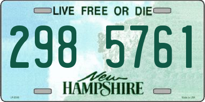 NH license plate 2985761
