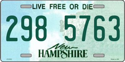 NH license plate 2985763