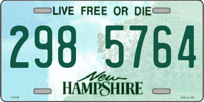 NH license plate 2985764
