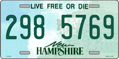 NH license plate 2985769