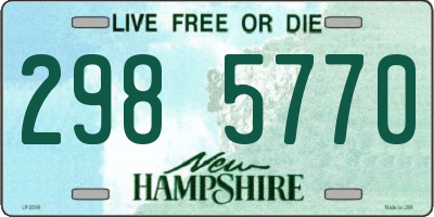 NH license plate 2985770