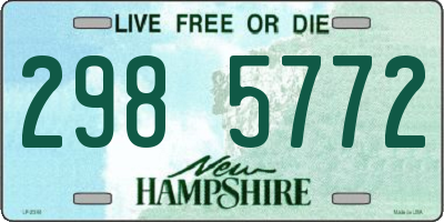 NH license plate 2985772