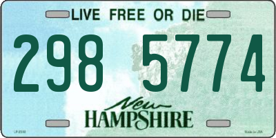 NH license plate 2985774