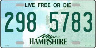 NH license plate 2985783