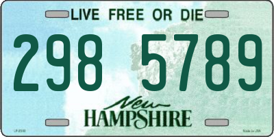 NH license plate 2985789