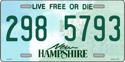 NH license plate 2985793