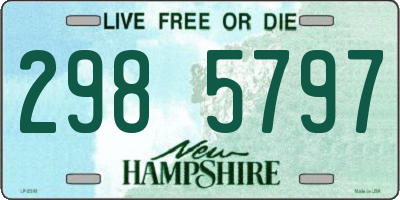 NH license plate 2985797