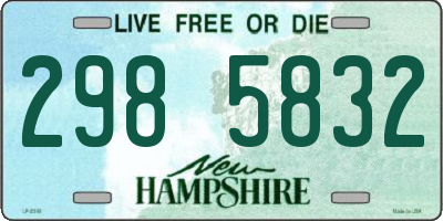 NH license plate 2985832