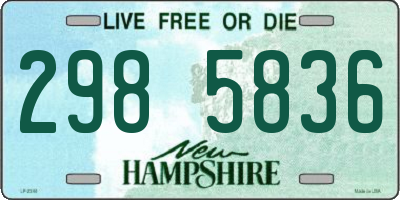 NH license plate 2985836