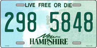 NH license plate 2985848
