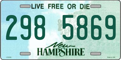 NH license plate 2985869