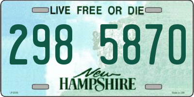 NH license plate 2985870